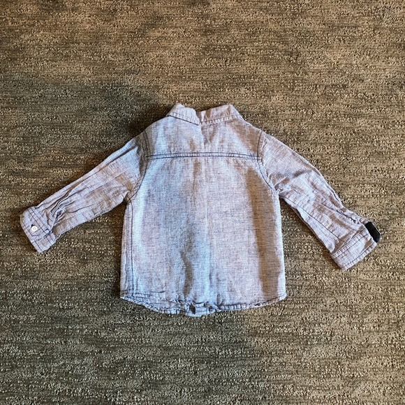 Toddler Button Down Shirt - Striped Shirt - Size 24M - First Impressions - Picture 2 of 4